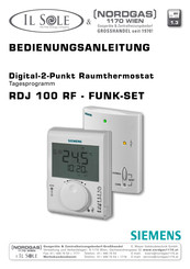 Siemens RDJ100RF Bedienungsanleitung