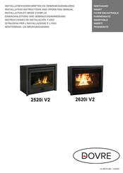 Dovre 2520i V2 Einbauanleitung Und Gebrauchsanweisung