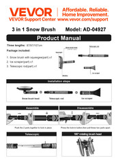 Vevor AD-04927 Produktanleitung
