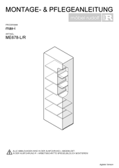 Möbelfabrik Rudolf max-i ME678-L Montage- Und Pflegeanleitung