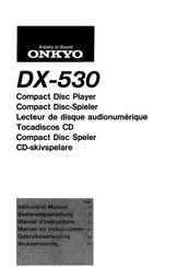 Onkyo DX-530 Bedienungsanleitung