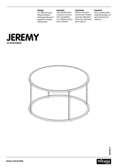 Micasa JEREMY 407430100000 Bedienungsanleitung