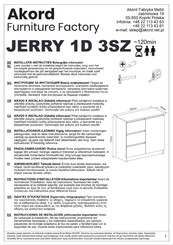 Akord JERRY 1D 3SZ Montageanleitung