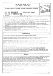Inter Link Sas shoeplace 99600215 Montageanleitung