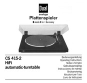 Dual CS 415-2 Bedienungsanleitung