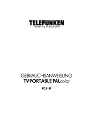 Telefunken P331M Gebrauchsanleitung