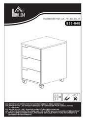 Aosom HOMCOM 836-048 Bedienungsanleitung