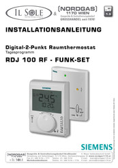 Siemens RDJ100RF Installationsanleitung