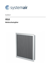 Systemair VELO 0-AN Serie Handbuch