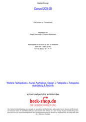 Canon EOS 6D Kamerahandbuch