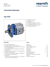 Bosch Rexroth PGP Serie Bedienungsanleitung