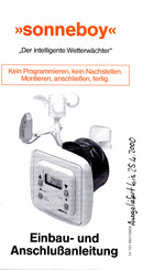 Elero sonneboy Einbau Und Anschlußanleitung