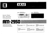 Akai AM-2950 Bedienungsanleitung