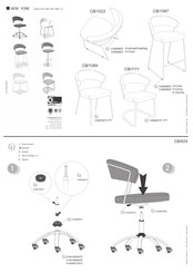 Calligaris New York CB/624 Kurzanleitung