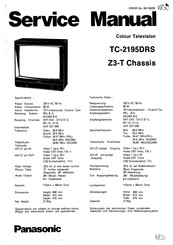 Panasonic TC-2195DRS Serviceanleitung