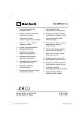 EINHELL GE-CM 36/37 Li Originalbetriebsanleitung
