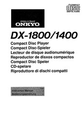 Onkyo DX-1800 Bedienungsanleitung