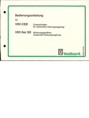 Vaillant VRC-Set BB Bedienungsanleitung