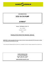 Sames Kremlin AIRMIX EOS 10-C18 Documentation