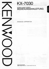 Kenwood KX-7030 Bedienungsanleitung
