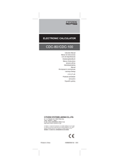 Citizen CDC-80 Anweisungshandbuch