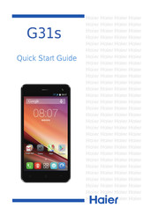 Haier G31s Schnellstartanleitung