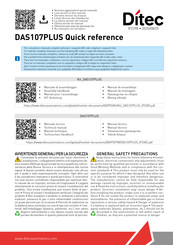 DITEC DAS107PLUS Schnellreferenz
