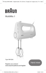 Braun MultiMix 1 HM102AI Bedienungsanleitung