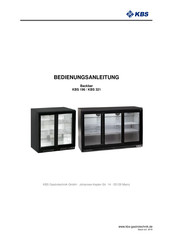 Kbs Back bar 196 Bedienungsanleitung