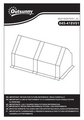 Outsunny 845-418V01 Montageanleitung