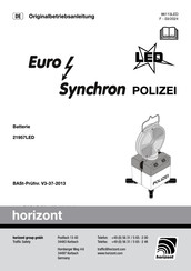 Horizont Euro Synchron LED POLIZEI Originalbetriebsanleitung