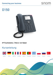 Snom D150 Kurzanleitung