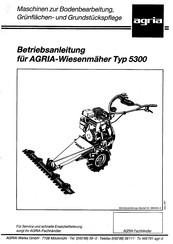 Agria 5300 Betriebsanleitung