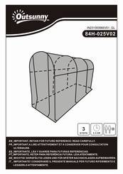 Outsunny 84H-025V02 Montageanleitung