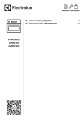 Electrolux KVMDE46X Benutzerinformation