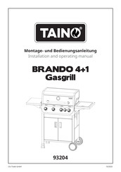 Taino BRANDO 4+1 Montage- Und Bedienungsanleitung
