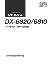 Onkyo DX-6820 Bedienungsanleitung