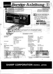 Sharp RS-1255H Serviceanleitung