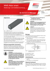 Warema Aktor smart Bedienungs- Und Installationsanleitung