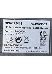 Nutrichef NCPCRM13 Bedienungsanleitung