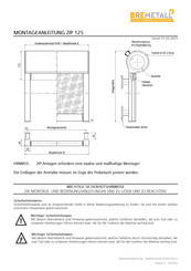 Bremetall ZIP 125 Montageanleitung