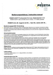 Peweta DCF77 Bedienungsanleitung
