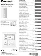 Panasonic WH-UD07JE5 Schnellmenü-Anleitung