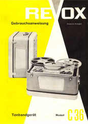 Revox C36 Gebrauchsanweisung