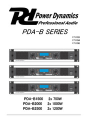 Power Dynamics PDA-B 2000 Bedienungsanleitung