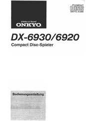 Onkyo DX-6930 Bedienungsanleitung
