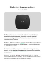 AJAX FireProtect Benutzerhandbuch