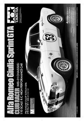 Tamiya Alfa Romeo Giulia Sprint GTA Club Racer Bedienungsanleitung