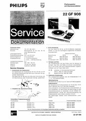 Philips 22 GF 908 Servicehandbuch