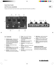 Tc Electronic DITTO X4 Kurzanleitung